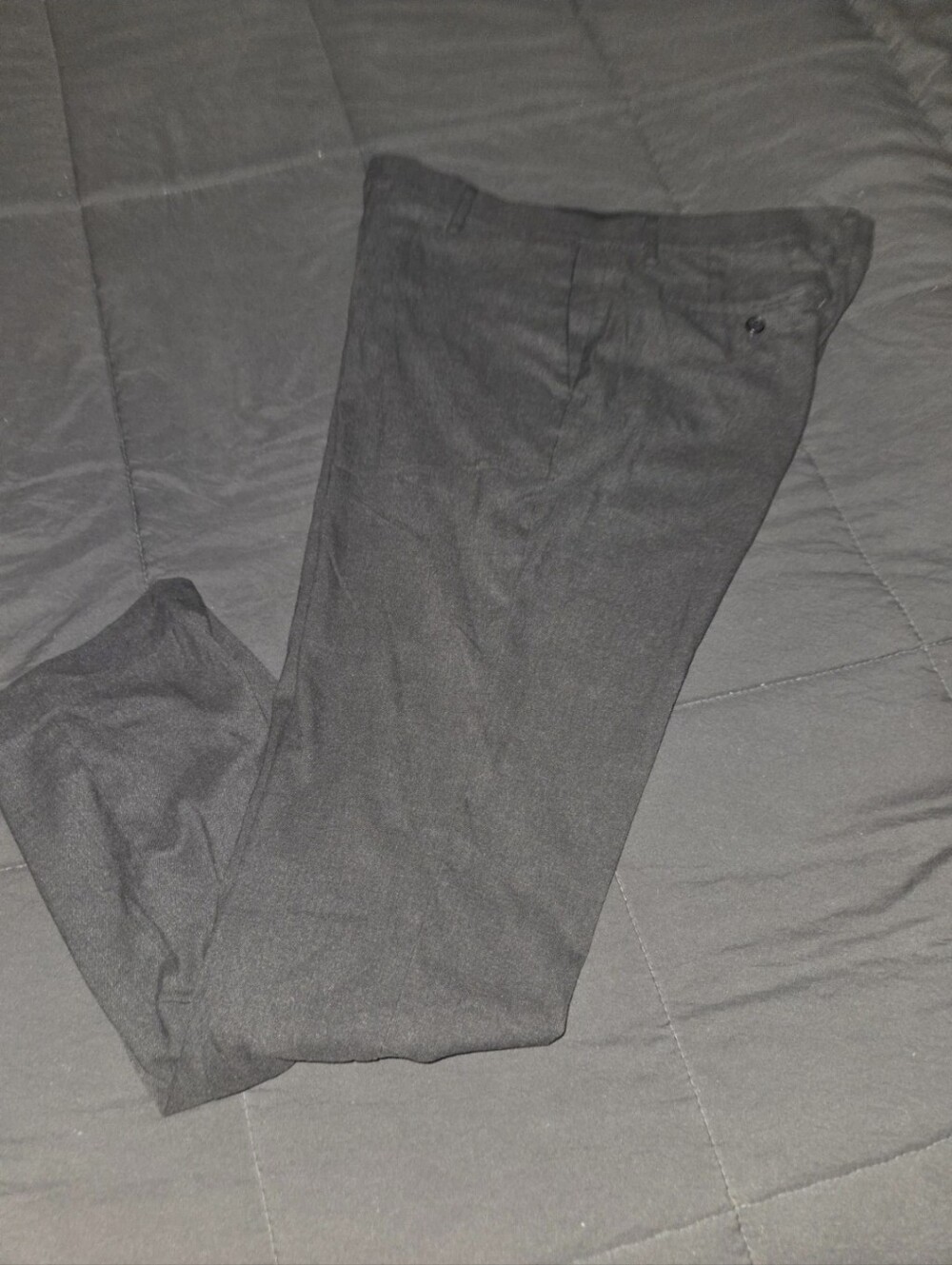 Uniqlo Dress Pants Womens M Waist 34 inch Pleated Tapered Leg Stretch Brown
